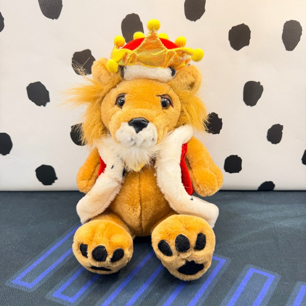 Toy Connection Lion King Plush Toy Unisex Small Tan Royal Crown Cape